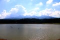 Natural scenery in the Gunungrowo reservoir in the pati area of Ã¢â¬â¹Ã¢â¬â¹Central Java, Indonesia Royalty Free Stock Photo